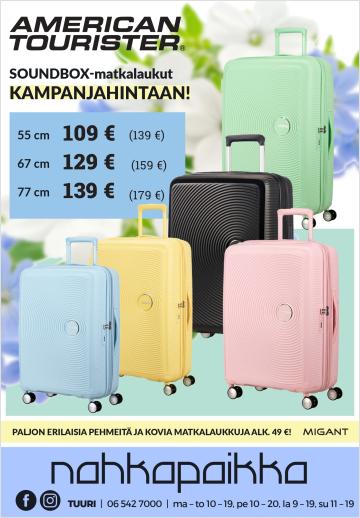Nahkapaikka American Tourister tarjous