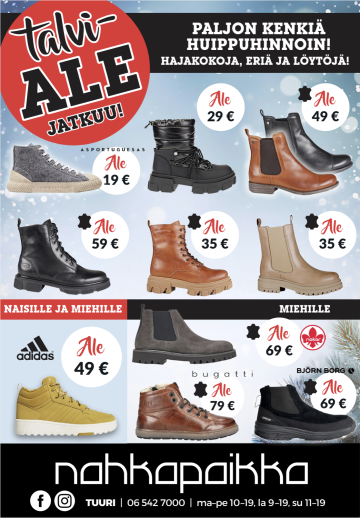 Kenkäale Nahkapaikassa